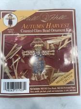 Mill Hill Autumn Harvest Counted Glass Bead Ornament Pin Kit H3 Scarecrow Fall
