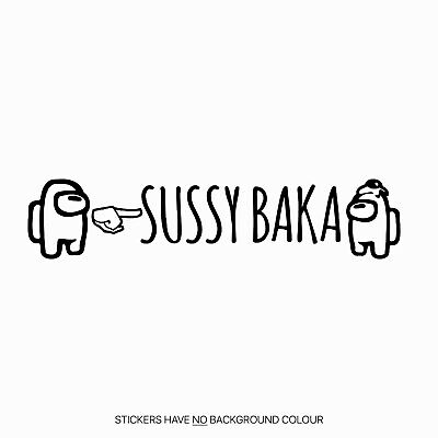 sussy baka Sticker for Sale by haleywalks