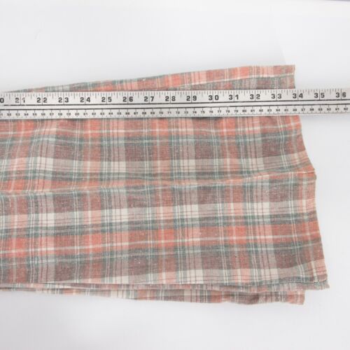 Vintage 1970s Levis Bell Bottoms Flared Pants 32x34 Red Blue Plaid Talon Zip USA - Picture 7 of 13