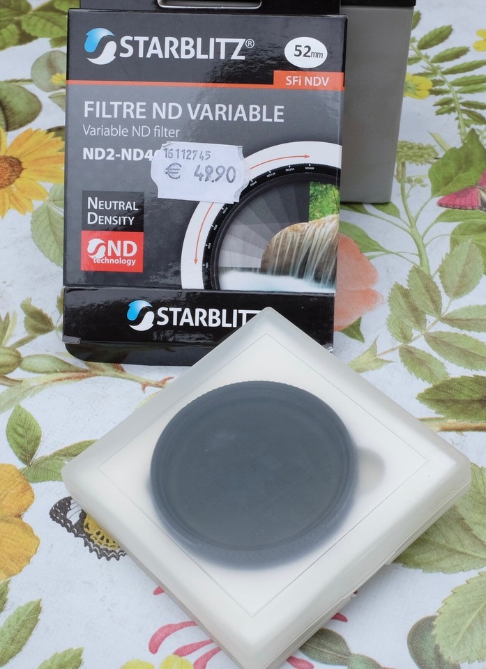 Starblitz SFINDV52 ND2-ND400 Filtre ND Neutre à densité variable 52mm Sci NDV