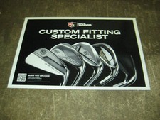 New Wilson Staff Model Custom Fitting Specialist Poster 38 x 26