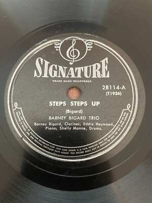Signature 28114 - 78rpm Record - Barney Bigard Trio (Steps Up / Steps Down)