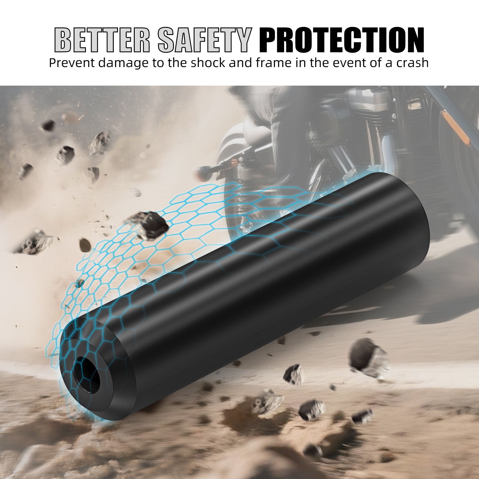 6.5" Rear Shock Mount Frame Sliders For Harley Sportster 1200 Low XL1200L 08-11