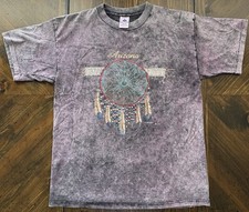 Vintage 90s American Made T-shirt Large Arizona Dreamcatcher Native Art