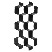 4Pcs Plastic Adjustable Separator Drawer Organizer Divider Black