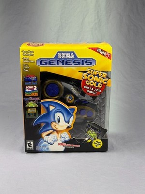 RARE 2005 Radica Sega Hedgehog Super Sonic Gold Plug & Play Console SEALED IB