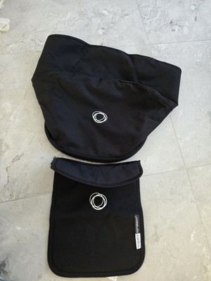 Bugaboo Cameleon 3 schwarz ausziehbares Sonnendach Haube & Schürze  