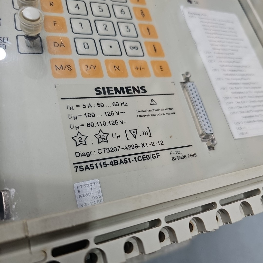 Siemens 7SA5115-4BA51-1CE0/GF 7SA 5115-4BA51-1CE0 — 3