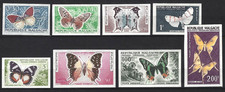MADAGASCAR - PAPILLONS NON DENTELÉS - NEUFS**