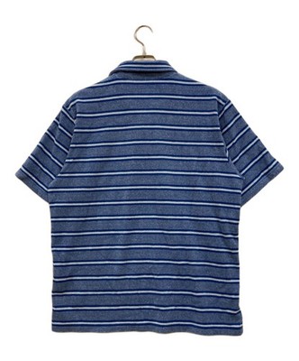 SUPREME Stripe Terry S/S Polo Shirt Size: M Blue Men | eBay
