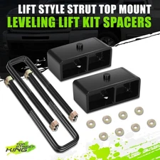 J2 2" Rear Leaf Spring Leveling Block Lift Kit Pair for Silverado Sierra 00-10