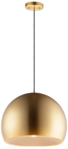 ET2 Palla 15 3/4" Wide Satin Brass Dome LED Pendant Light - Picture 1 of 7