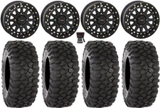 System 3 SB-6 15" Wheels Black (6+1) 30" XC450 Tires Textron Wildcat XX