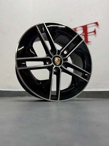1x Original Porsche 9J1 Taycan Felge 9J1601025CA 21 zoll 9.5J ET60 Bicolor Glanz