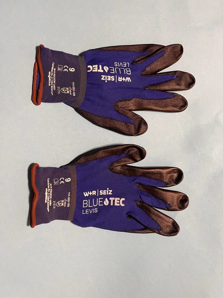1Paar Arbeitshandschuhe W+R/SEIZ ,KFZ Werkstatt Garten Bau Montage Handschuhe - Bild 3 von 3