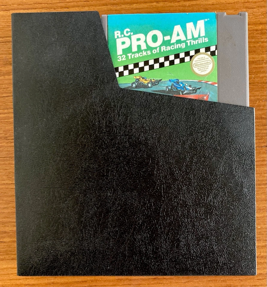 NES ~ RC PRO-AM R.C. Racing - Nintendo 3 Screw NES-PM-GBR Cart + Sleeve Pal - Image 3 of 4