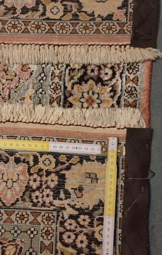 Seiden Handgeknüpfter Orientteppich LEBENSBAUM 124×192cm Vintage Seide Teppich - Bild 13 von 24