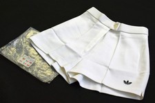 Adidas Short Vintage Hose Pant Italy 80er Tennis Sport Wei&szlig; Sport Damen 38 44