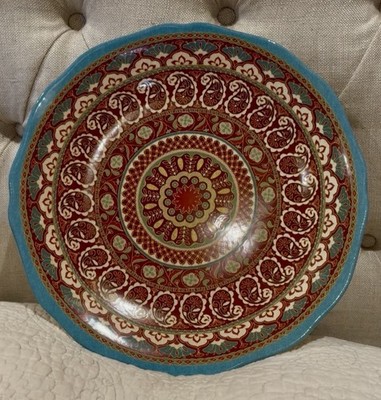 Vintage Certified International  Spice Route  15  Chop Plate Excellent Look 