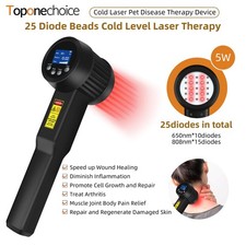 LLLT Low Level Laser Therapy 650 808nm Dog Knee CCL Pain Medical Laser Device 5W