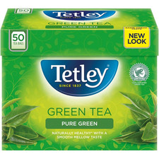 Tetley Pure Green Tea 50 bags 0.07 per strip
