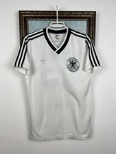 Germany Home football shirt 1984 Soccer White #13 Jersey Mens Trikot Size M
