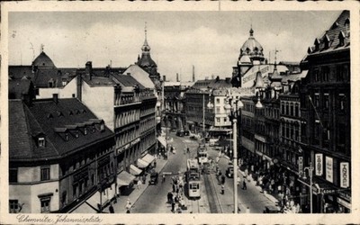 Postcard Chemnitz in Saxony, Johannisplatz - 5054677