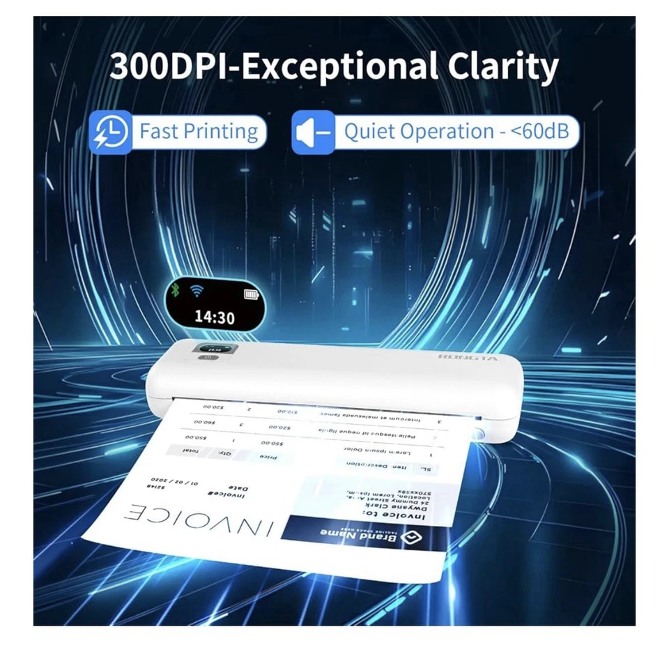 Portable Inkless Printer Wireless for School/Office/Home - Image 3 of 4