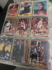 Sports Card Collection MLB, NBA, NFL Binder over 600 Cards 25 Autographed 