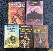 Dennis Wheatley Vintage 5 Paperback Book& 1 hard back 70’s