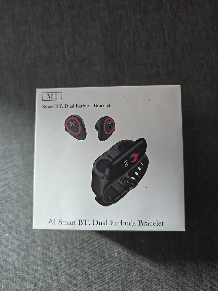 Pulsera de auriculares dobles Bluetooth inteligentes M1 Foto 2 de 4