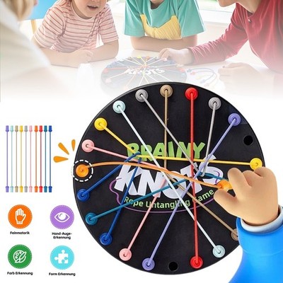 Louismann Brainy Knots   Rope Challenge Puzzle Knobelspiel mit Seil Geschicklich