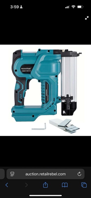 Heimerdinger Cordless 2” Brad Nailer Compatible With Makita W Battery &nails