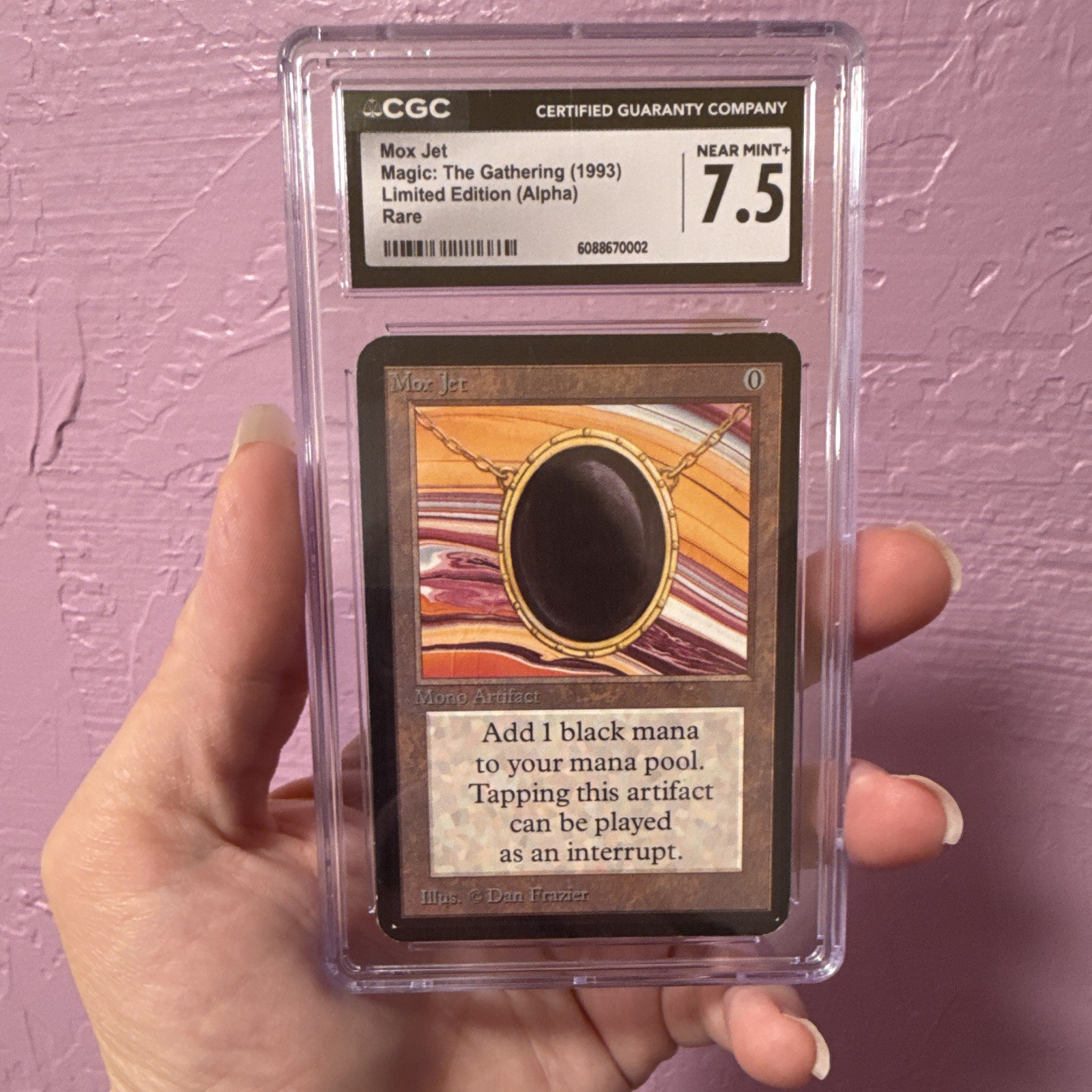 Magic: The Gathering MTG Mox Jet Alpha CGC 7.5 Rare