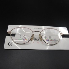 Diane Von Furstenberg D1573 Gold/Rose Stainless Steel Eyeglass Frames 49-17-130