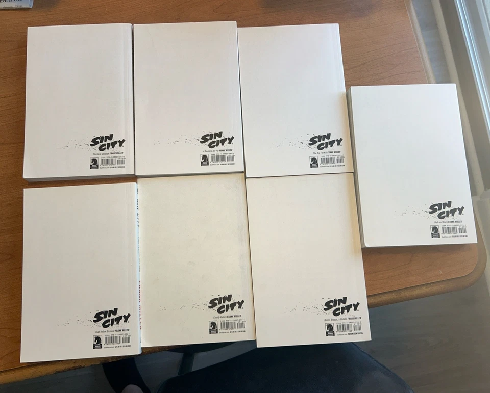 Sin City Graphic Novel Complete Set Volumes 1-7 Frank Miller Second Edition 2005 - Image 2 of 3