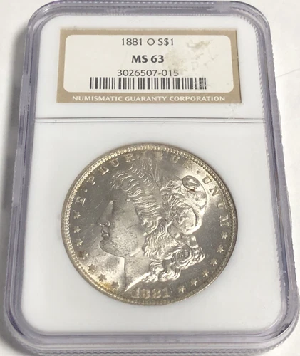 1881 O MORGAN "NGC MS63" - CRISP WHITE, STUNNING COLOR, HIGH POINTS, REV PL🌈💥✅