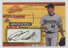 2002 Playoff Absolute Memorabilia Absolutely Ink Gold /25 Roy Oswalt Auto 0c3