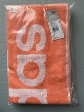 adidas Handtuch Badetuch, orange / weiß, 140 cm x 70 cm, Gr. L, IC 4959 / B1