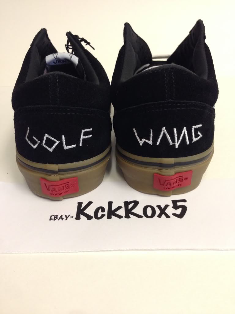 golf wang vans black