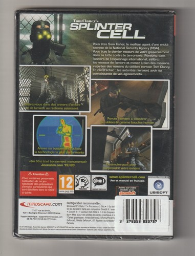 TOM CLANCY'S SPLINTER CELL - MINDSCAPE 2010 - JEU PC NEUF - Imagen 2 de 2