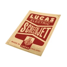 Lucas Washer Bottle Sticker