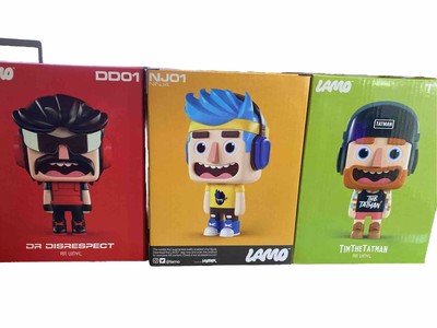 Dr. Disrespect, Tim The Tatman, & Ninja LAMO Vinyl Figures (New In Box)