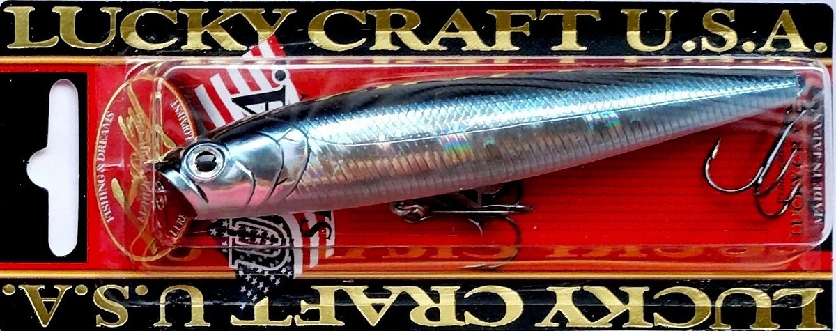 Leurre Lucky Craft Gunfish 115F/SW - Wobbler Pêche Truite, Neuf Japon