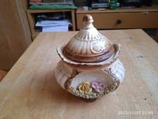 Ceramica Bassano vaso . Porta Caramelle cioccolatini 25  X 15 . Fatto a mano . 