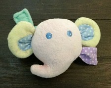 Eden Vintage Pastel Baby Toy Wrist Rattle Elephant Polka Dot