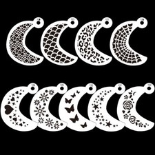 9 pcs Face Paint Stencils Eye Painting Stencils for Kids Adults Reuable Tattoo