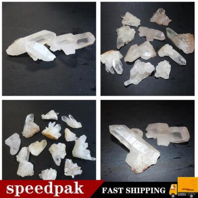 Clear White Quartz Crystal Cluster Mineral Specimen Stone Healing New S4G1-US