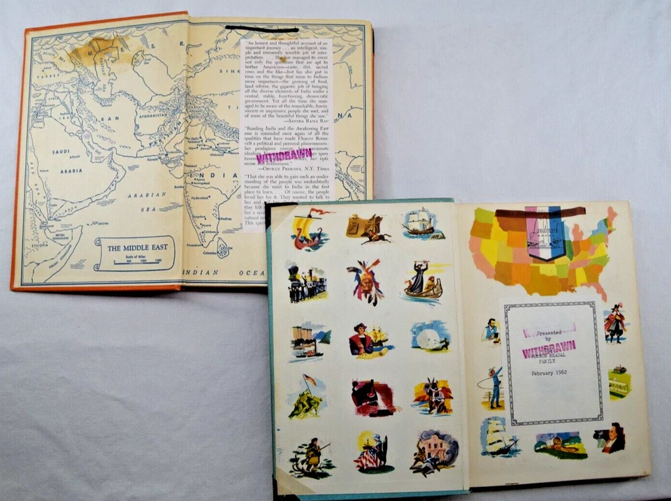 Vintage Library Books-50's-'Ghengis Kahn'-"India and the Awakening..."-Roosevelt - Image 3 of 3