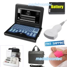 Contec CMS600P2 Laptop Ultrasound Scanner Machine+3.5Mhz convex Probe